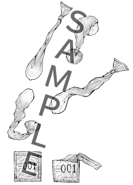 コンドーム　イラスト素材