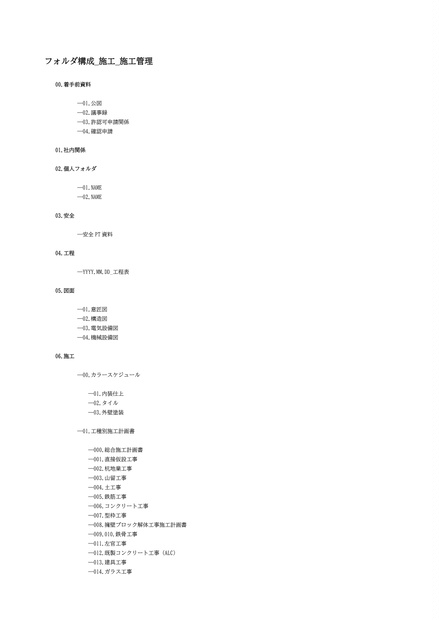 フォルダ構成_施工_施工管理