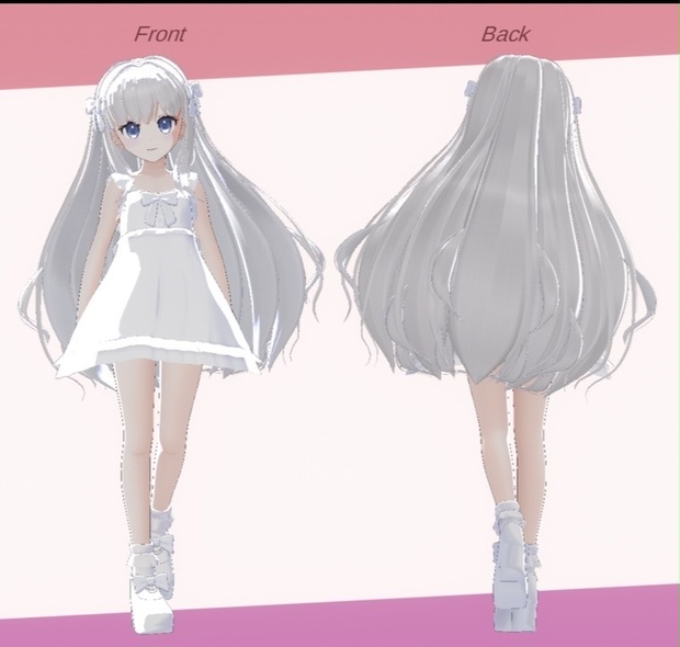 VRChat想定オリジナル3Dモデル「Milk」