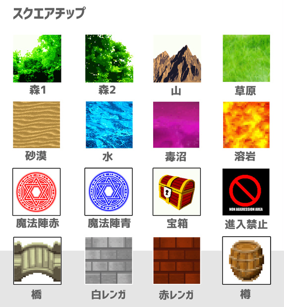 マップチップ  -スクエア-