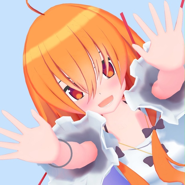 [無料pmx]ザクロちゃん3Dモデル_すけ式v1.1