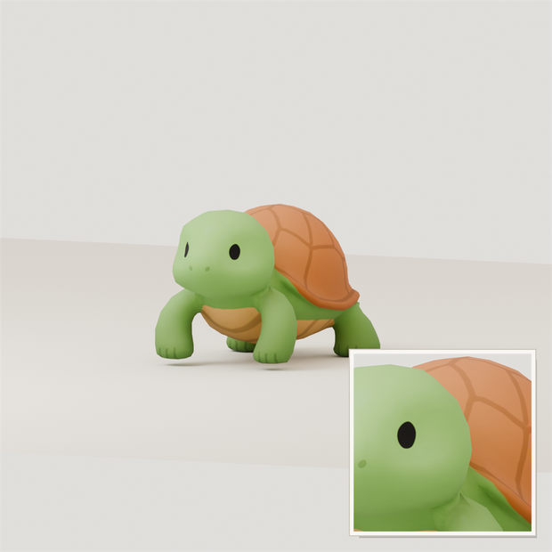 Stylized Turtle 3D Model | Blender | スタイライズド・カメ3Dモデル