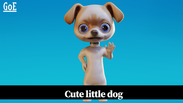 Cute Anthropomorphic Dog - Rigged 3D Model | かわいい犬獣人3Dモデル