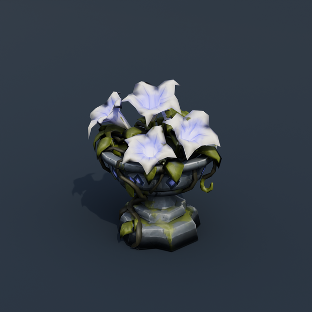 Stylized Low-Poly Twisted Dead Tree | Blender | ハロウィン3Dモデル