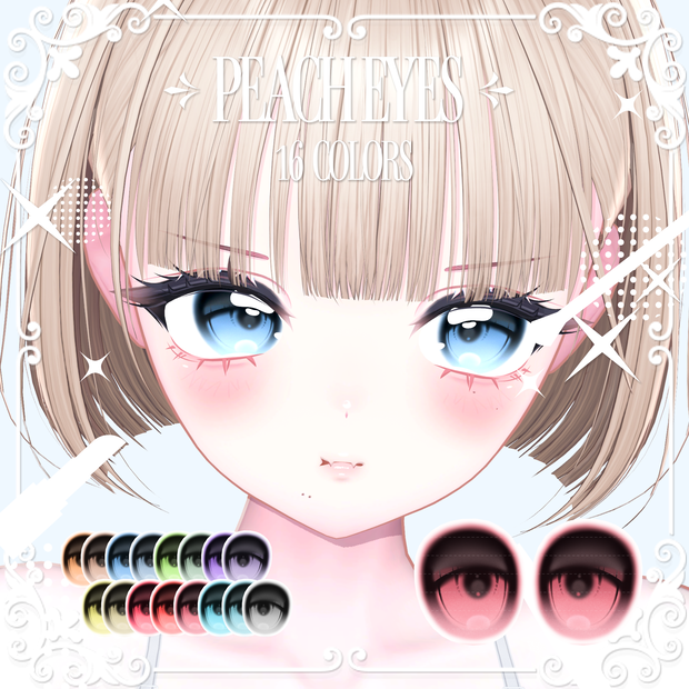 【7 Avatars】 PEACH Eye Texture