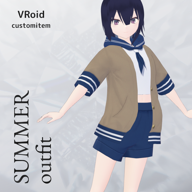 VRoid セーラー風サマーセット v1.3