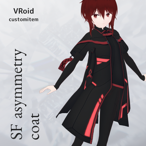 VRoid SFアシンメトリーコート v1.2