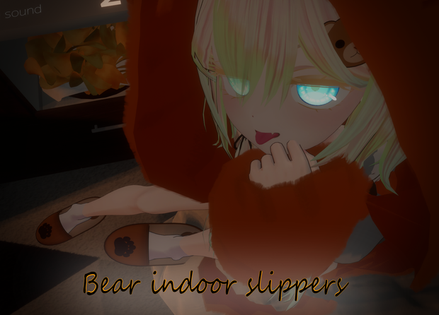 Bear Indoor slippers/곰돌이 실내 슬리퍼/クマちゃん インドアスリッパ