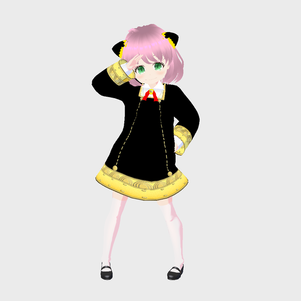 【VRoidStudio1.14.0】スパイファミリー風衣装（アーニャ制服ver）試作品