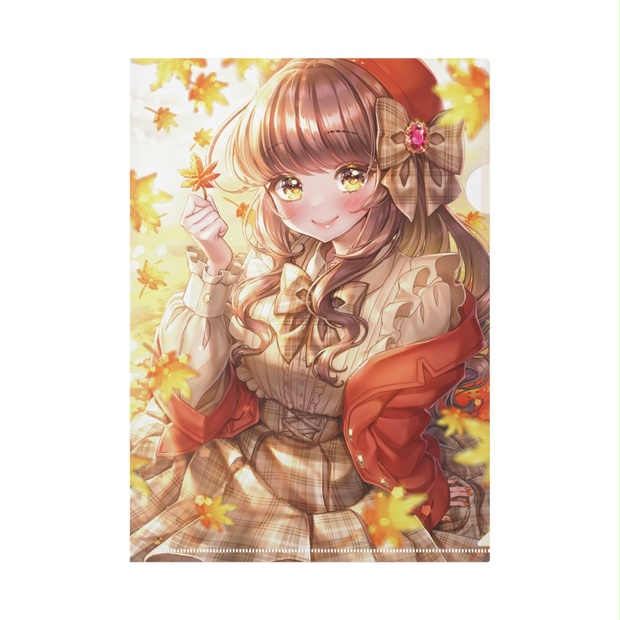 紅葉と女の子🍁クリアファイル