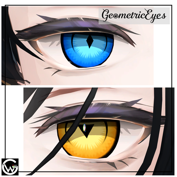 【9 Avatars】GeometricEyes. ▼◆ Eye Texture ◆▲ 