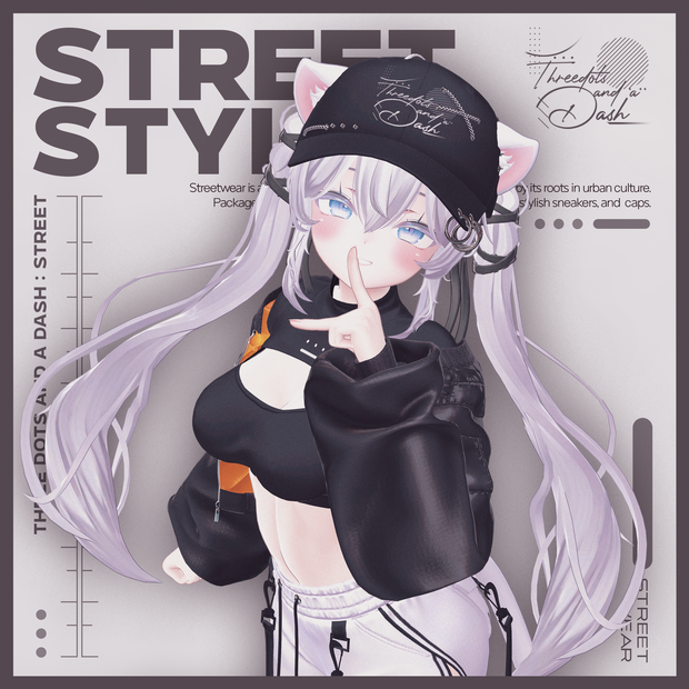 『11アバター対応』【3D衣装モデル】Street_Style