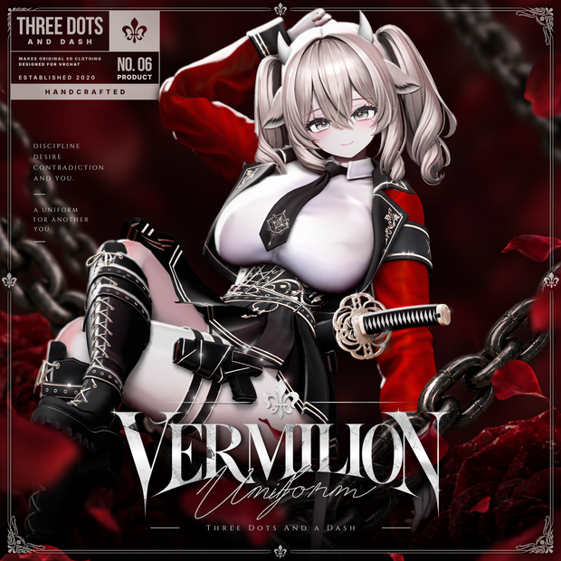 ✨セール中✨『4アバター対応』【3D衣装モデル】Vermilion