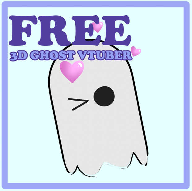 Free 3d Vtuber Ghost Model