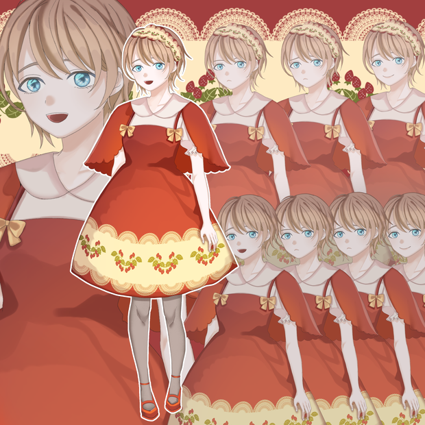 女性12(苺ロリィタの女性)