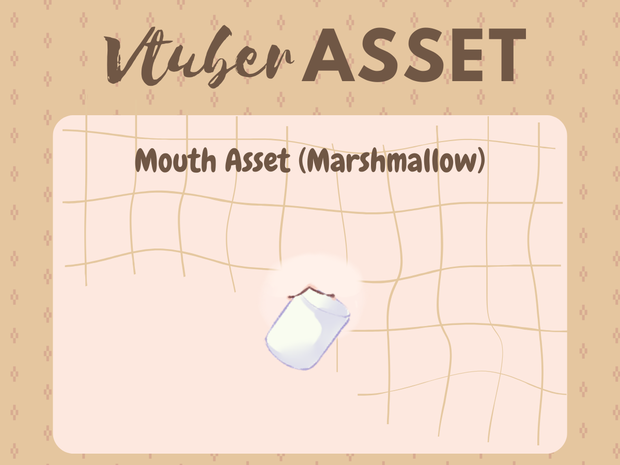 Vtuber Asset Biting Marshmallow HQ HD Kawaii Vtube Studio Shoost
