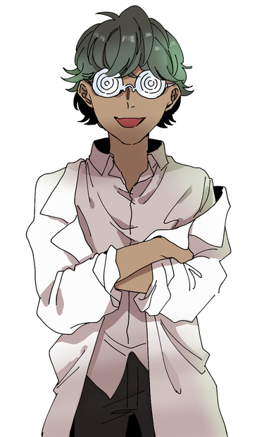 白衣の男性