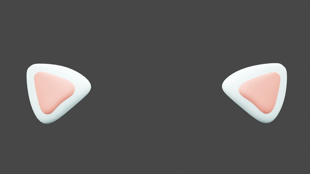 [3Dmodel] Jelly cat's ear