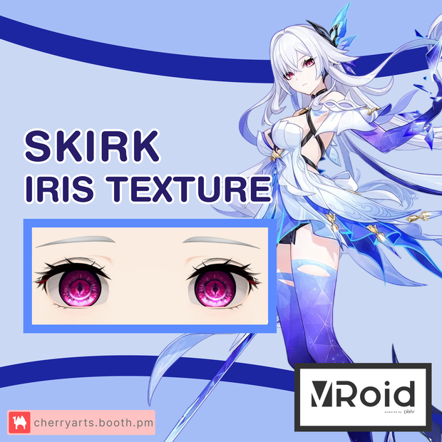 Skirk VROID Iris Texture | Genshin Impact VROID