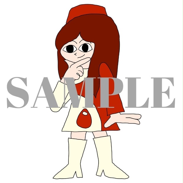 イラスト素材: 悩む女の子