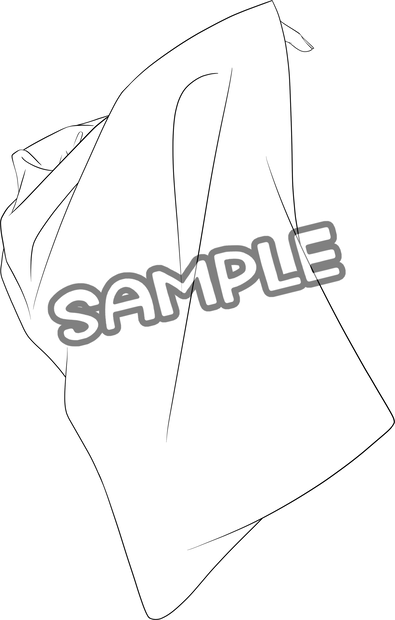 【無料 和装 腕素材】袖を使ったポーズver.1