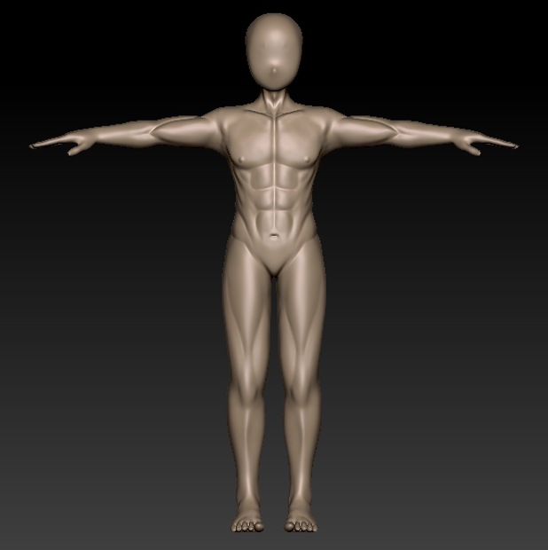 ZBrush 男性素体