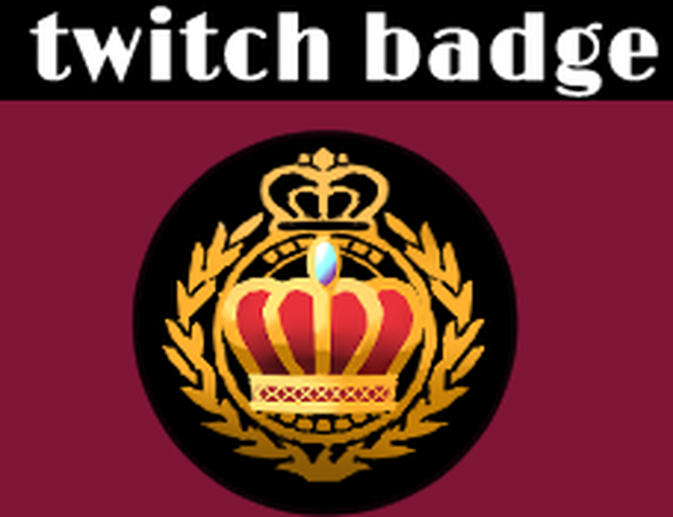 ツイッチ/バッジ/エモート/Twitch/badge/crown/bitstir/Twitch Emote Design