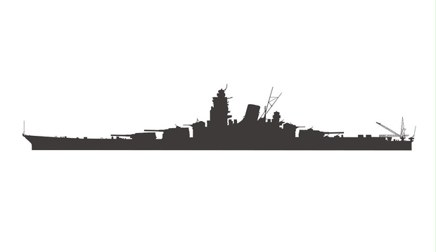 戦艦大和・武蔵シルエット素材