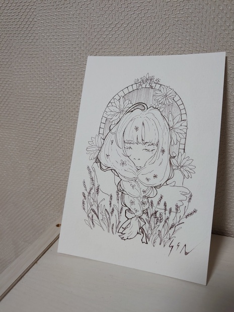 桜の花びら(厚みあり) m-337 絵画 絵 ボールペン画 - 通販 - www