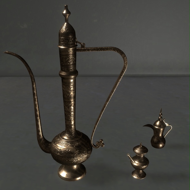 美術品/アンティークブラス ケトル 水差し 真鍮 魔法のランプ アンティーク 置物 コレクション