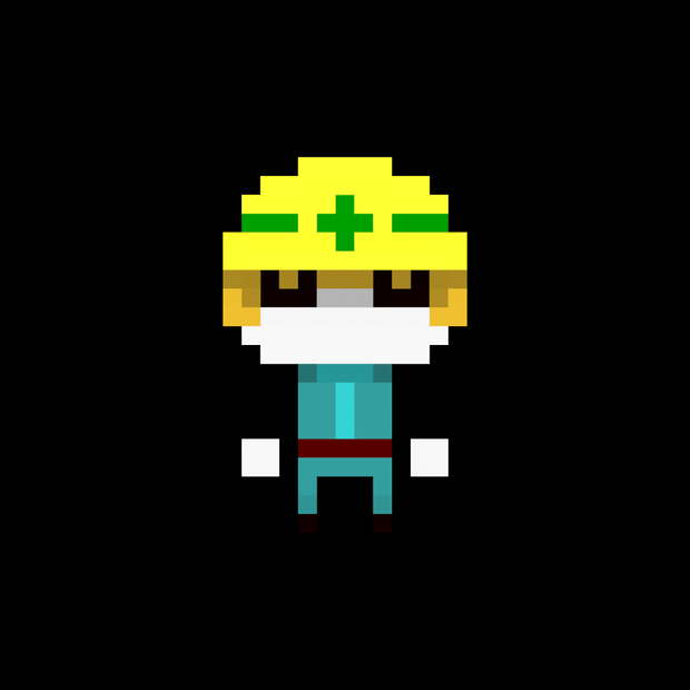 voxel job character_作業員さん_アイコン用画像