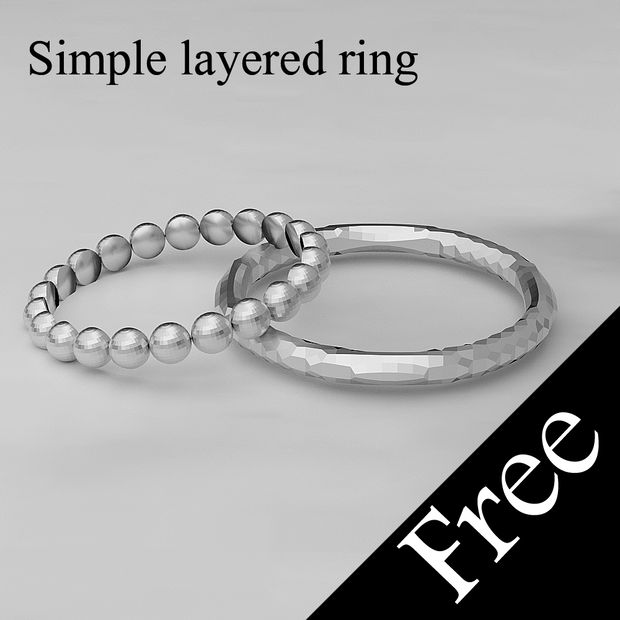 [Free] Simple layered ring