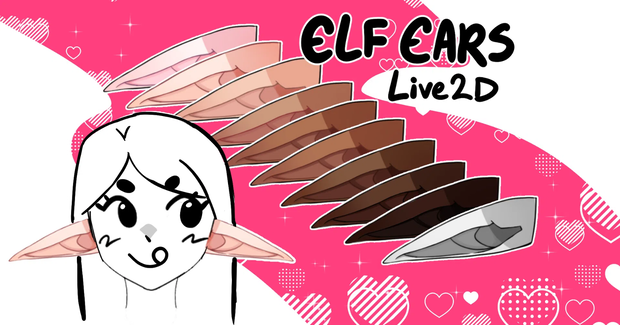 Droopy Elf Ear Live2D Item