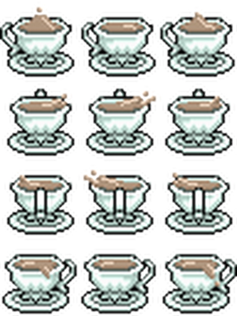 オベロンお手製の麦茶（ティーカップ）