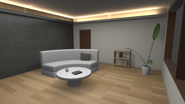 【無料】AIG Room｜暖かな間接照明の小部屋【VRChat / Unity / Blender】