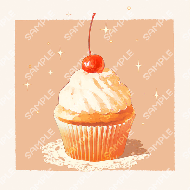 【素材】カップケーキ【mp4+png】