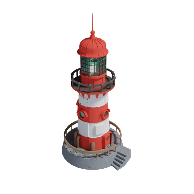 灯台 3Dモデル