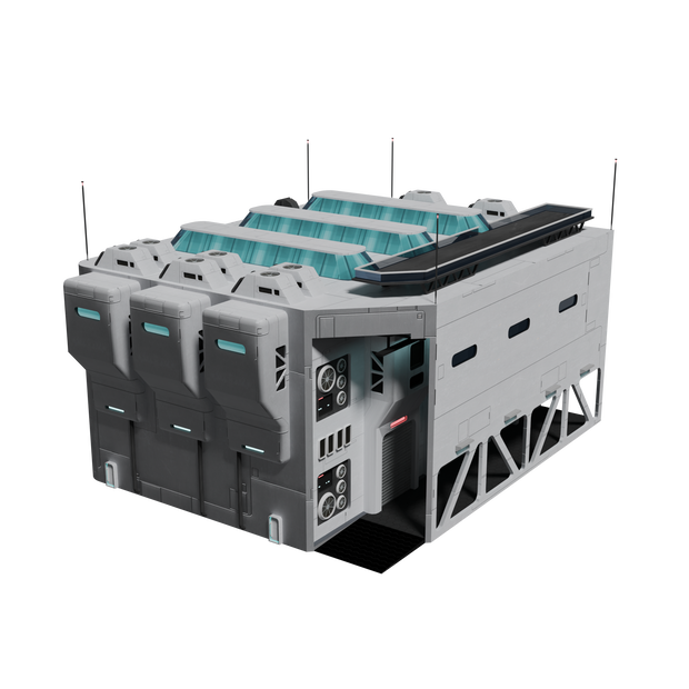 SF倉庫　Blender 3d model
