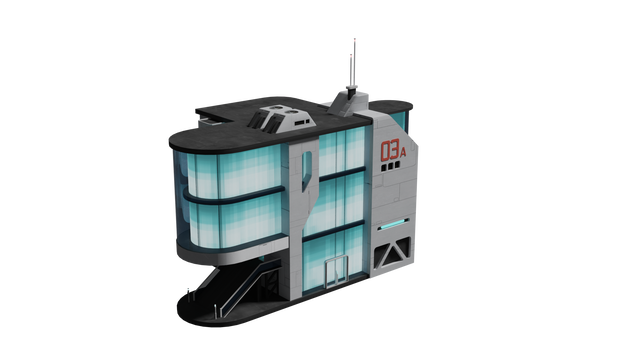 SF実験室 Blender 3D model