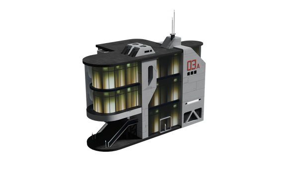 Sci-fi Lab blender 3d