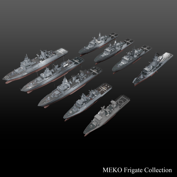 MEKO型フリゲート 3d collection