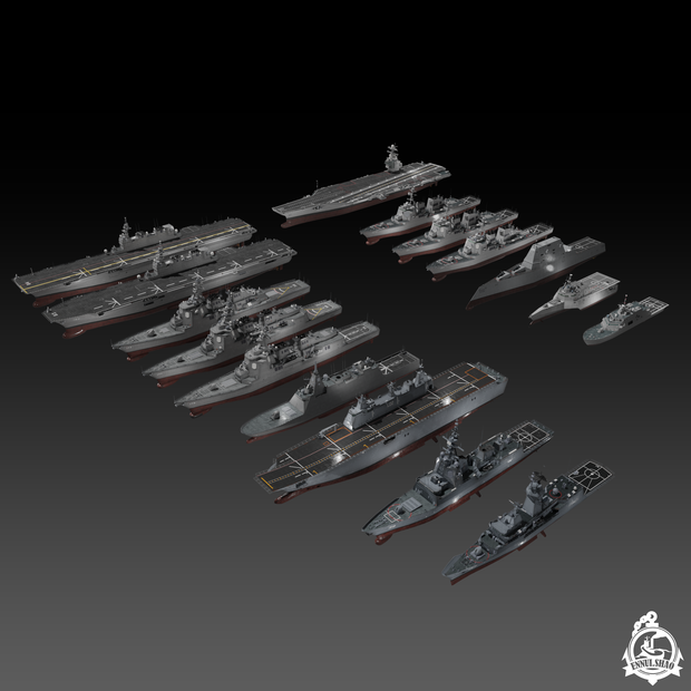 アジア太平洋地域の現代海軍 3D collection