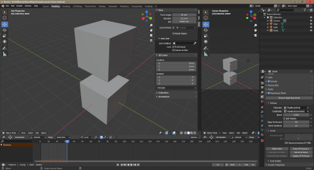 「Blender 2.90 – Physics > Rigid Body –」Sahara's WebLog