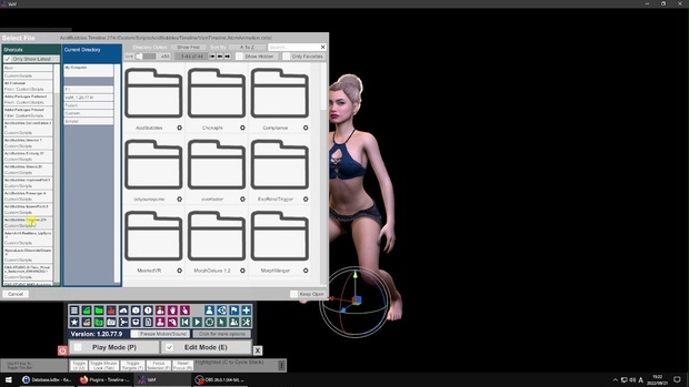 Virt A MateでTimelineを使ってHな腰の動きをさせるまでの操作動画