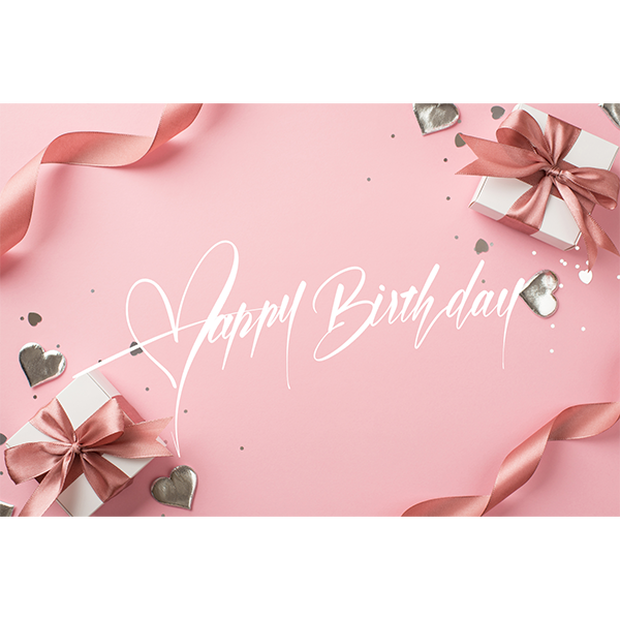 Happy Birthday｜手書き文字素材　2点セット