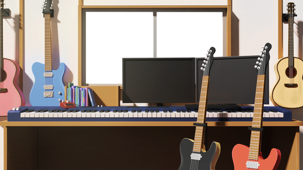 背景素材_音楽部屋01