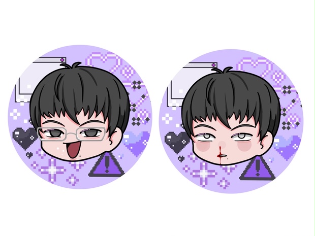 陰キャラブコメ 陰ラブ 缶バッジ だいだい fan made - ojyoge 陰キャラブコメ 陰ラブ 缶バッジ だいだい fan made - ojyoge