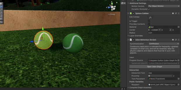 [Free] Respawn Button W Tennis Ball To Throw/Bounce VRCHAT