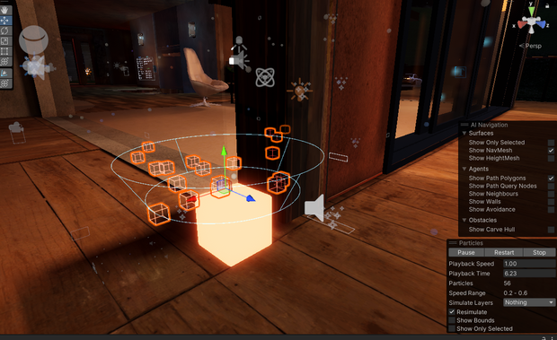 Glowing Cube Light w Particles Pack (VRCHAT)