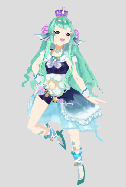竜宮フィナナ [にじさんじ JP] 3D モデル VRChat Vtuber
